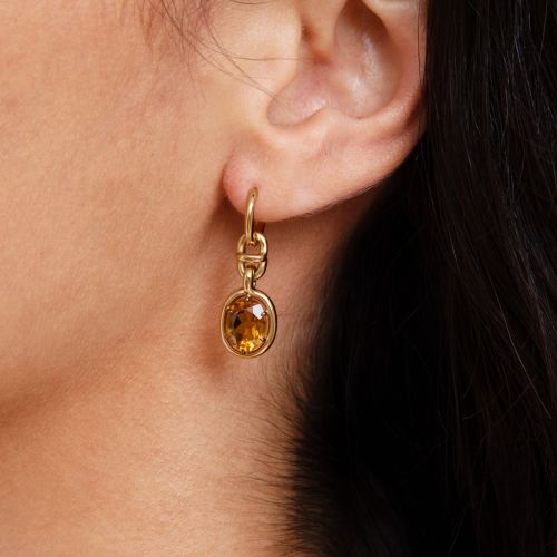 Citrine Earring Drops 