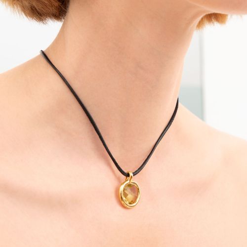 Sweetie Olive Quartz Pendant