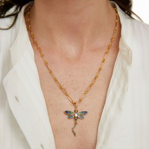 Mythology Dragonfly Charm Pendant