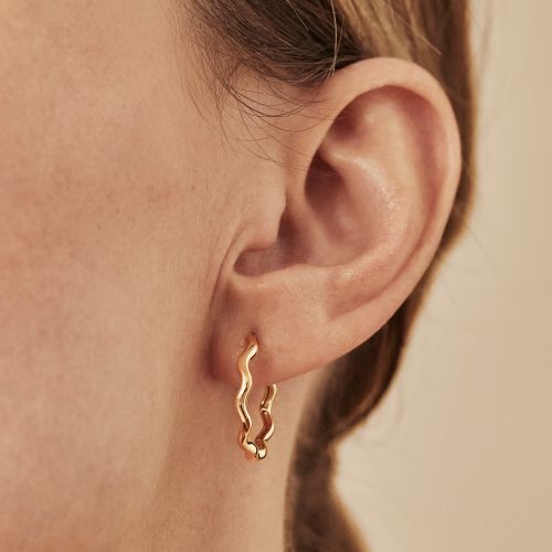 Whoopsie Daisy Medium Hoop Earrings