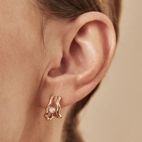 Whoopsie Daisy Double Hoop Earrings