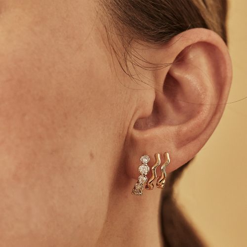 Whoopsie Daisy Triple Hoop Earrings                                                                                                                              