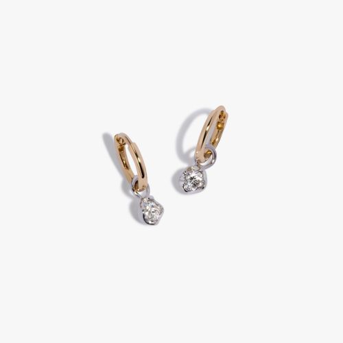 Small Hoop Whoopsie Daisy 0.20ct Diamond Earrings 
