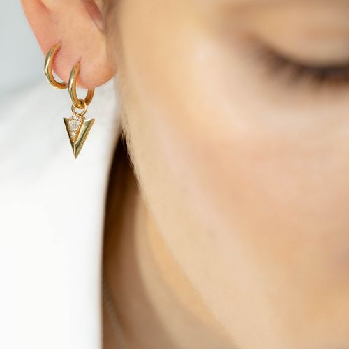 Flight Arrow Hoop Earrings