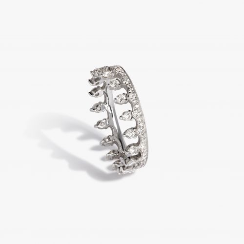 Crown 18ct White Gold Diamond Eternity Ring 