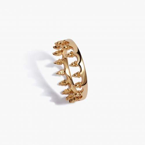 Crown 18ct Yellow Gold Ring 
