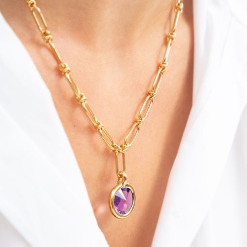 Sweetie Amethyst & Knuckle Necklace