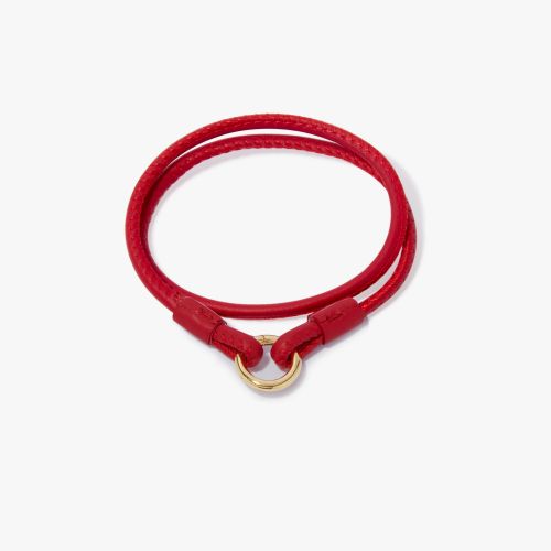 Leather Gold Lovelink Bracelet