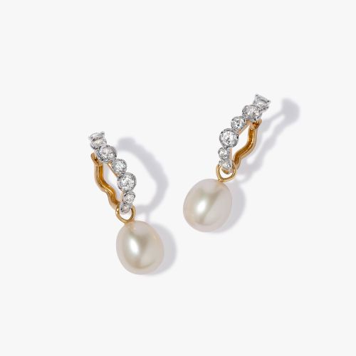 Whoopsie Diamond Hoop Earrings