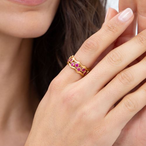 Whoopsie Daisy Sapphire Ring Stack