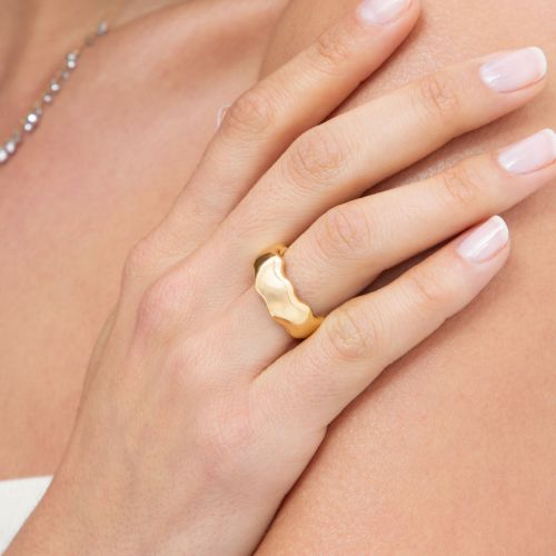 Whoopsie Daisy Gold 8mm Ring
