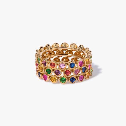 Whoopsie Daisy Rainbow Ring Stack