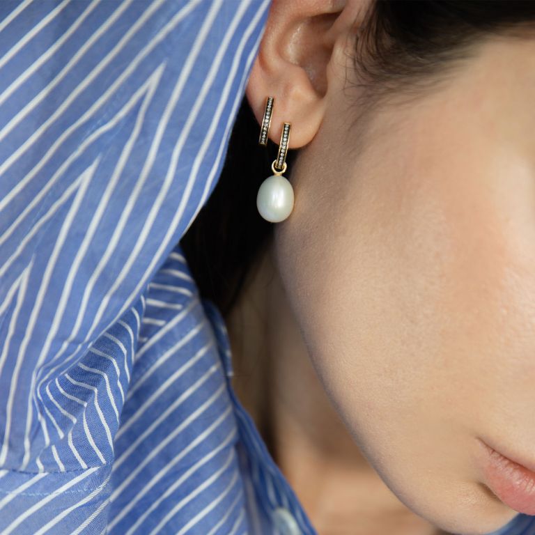 Eclipse Porcupine Hoop Earrings