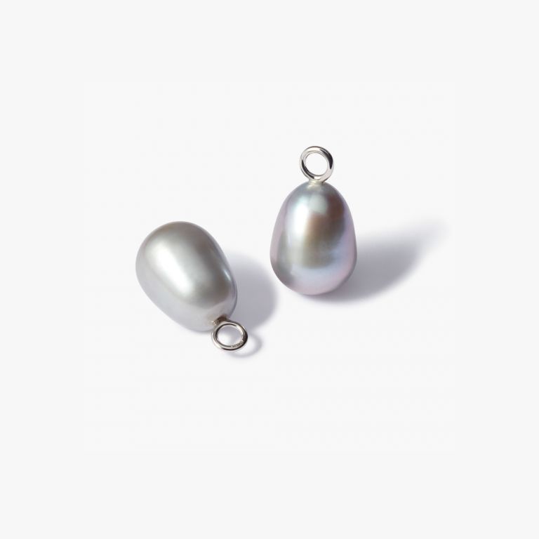 Baroque Grey Pearl Earring Drops main product photo