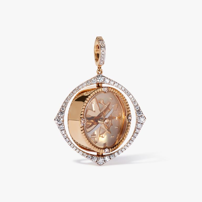 Spinning Compass Pendant