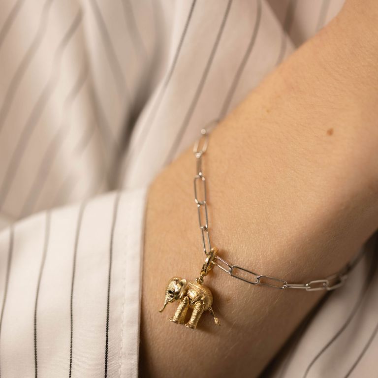 Mythology Baby Elephant Charm Pendant