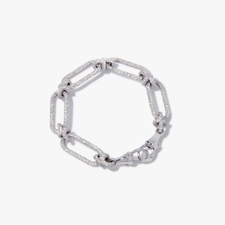 Knuckle Heavy Diamond Chain Bracelet main product photo