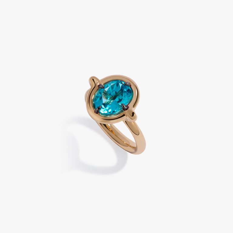 Blue Topaz Ring main product photo