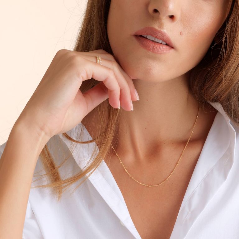 Saturn Short Chain Necklace
