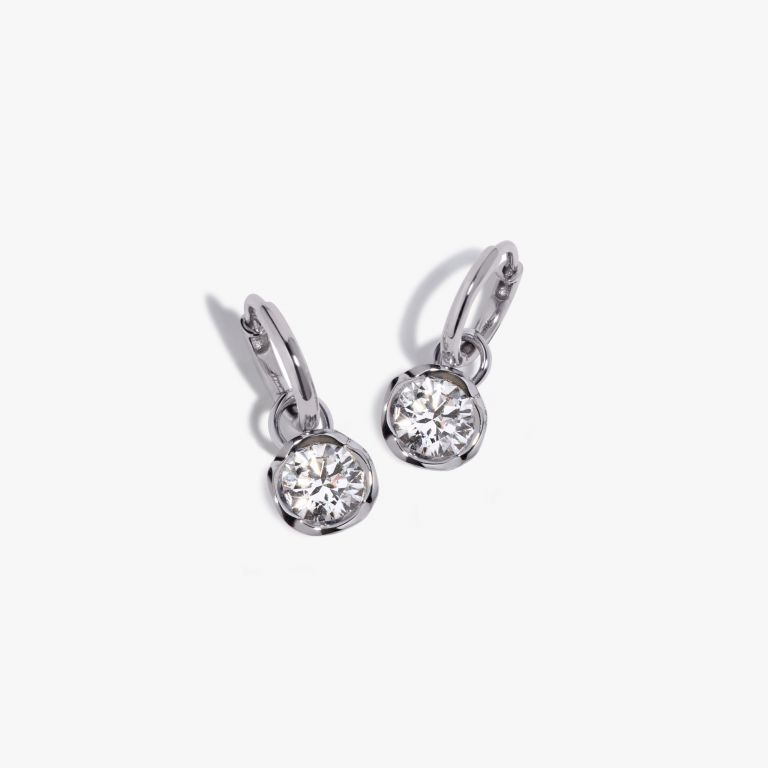 Small Hoop Whoopsie Daisy 1.50ct Diamond Earrings main product photo