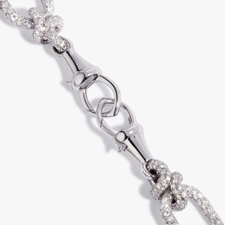 Knuckle Heavy Diamond Chain Bracelet 