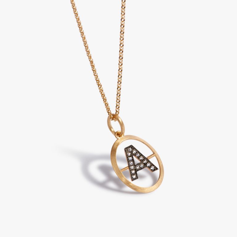 Initial A Necklace main product photo