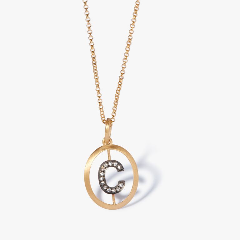 Initial C Necklace main product photo