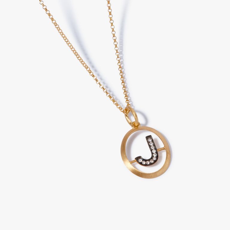 Initial J Necklace main product photo