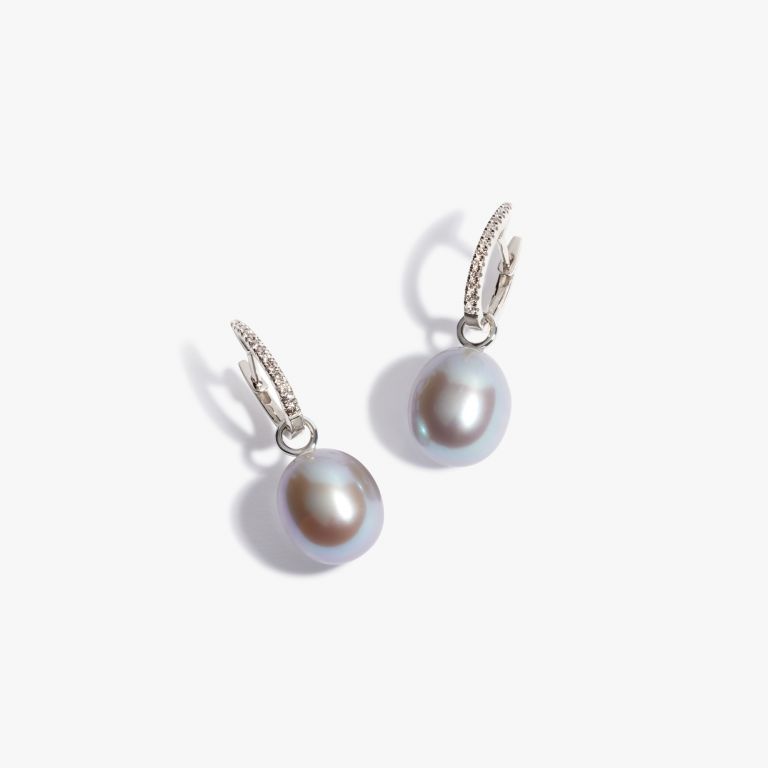 Grey Pearl Earrings main product photo