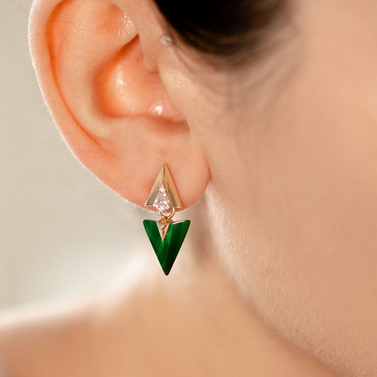 Flight Diamond Arrow Earrings