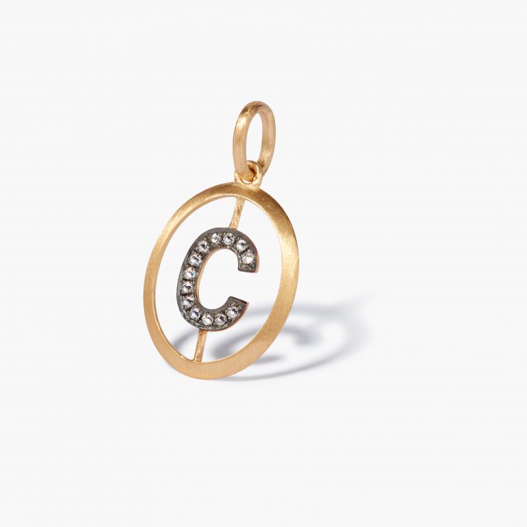 Initial C Necklace