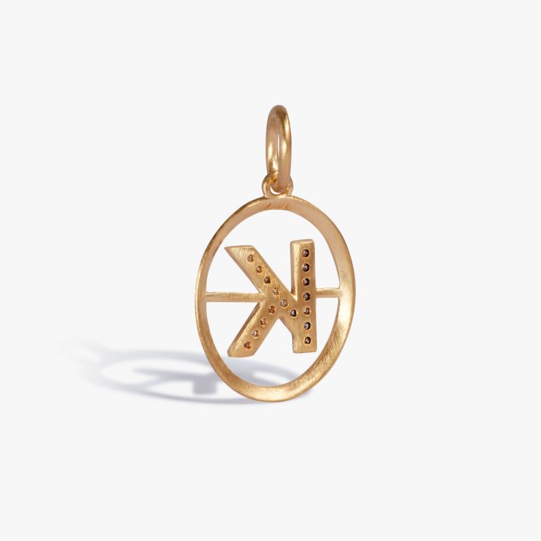 Initials K Pendant