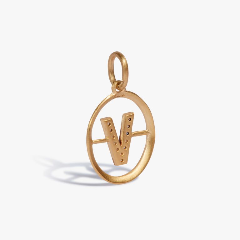 Initials V Pendant