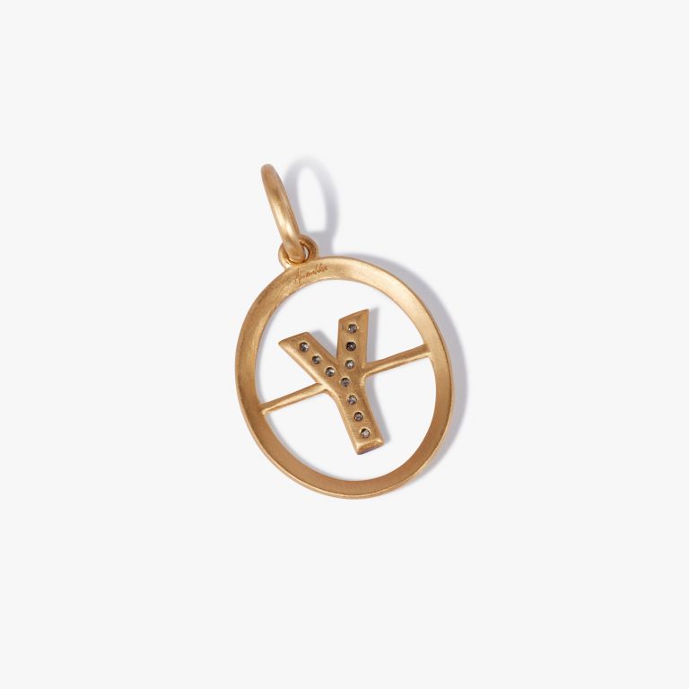 Initials Y Pendant