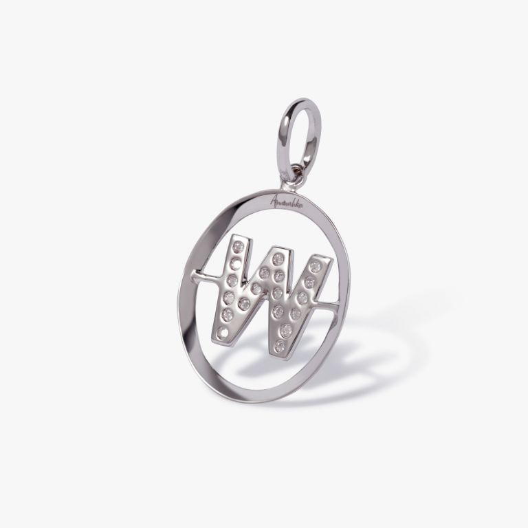 Initials W Pendant