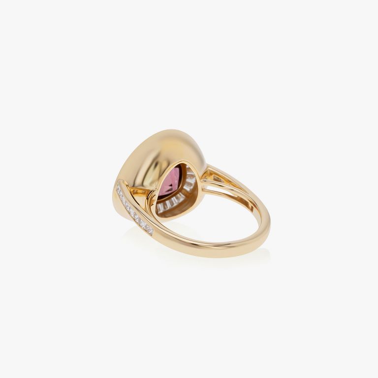 Tourmaline and Diamond Ring
