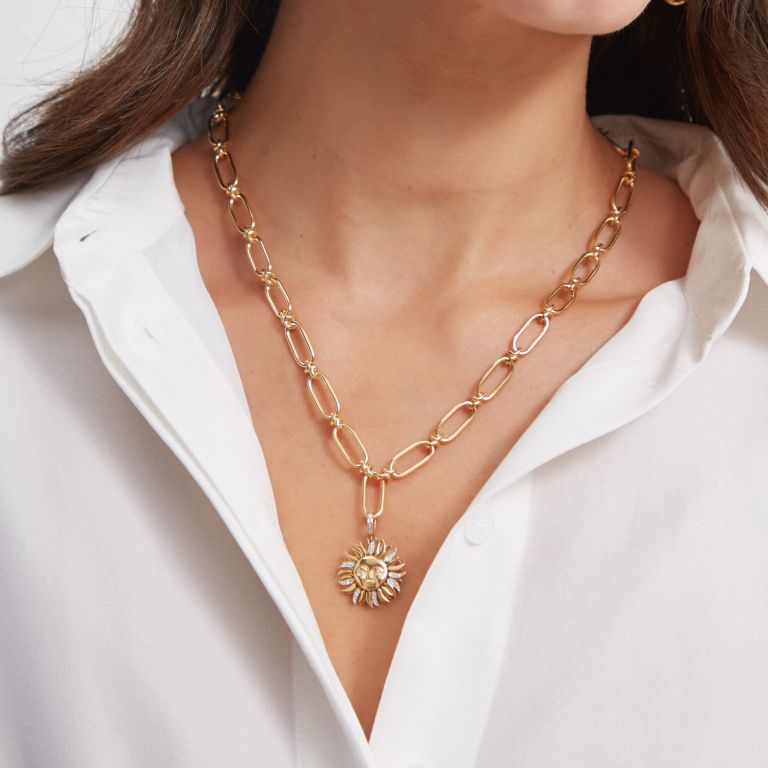 Mythology Sun Charm Pendant