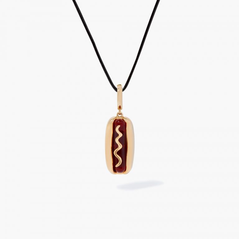 Hot dog necklace on sale