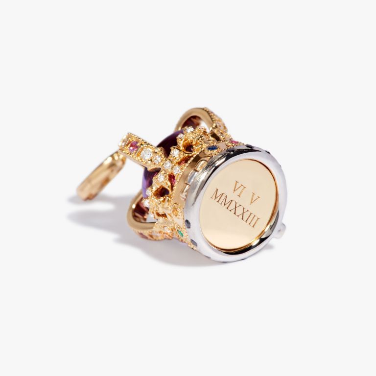 Coronation Crown Locket Charm