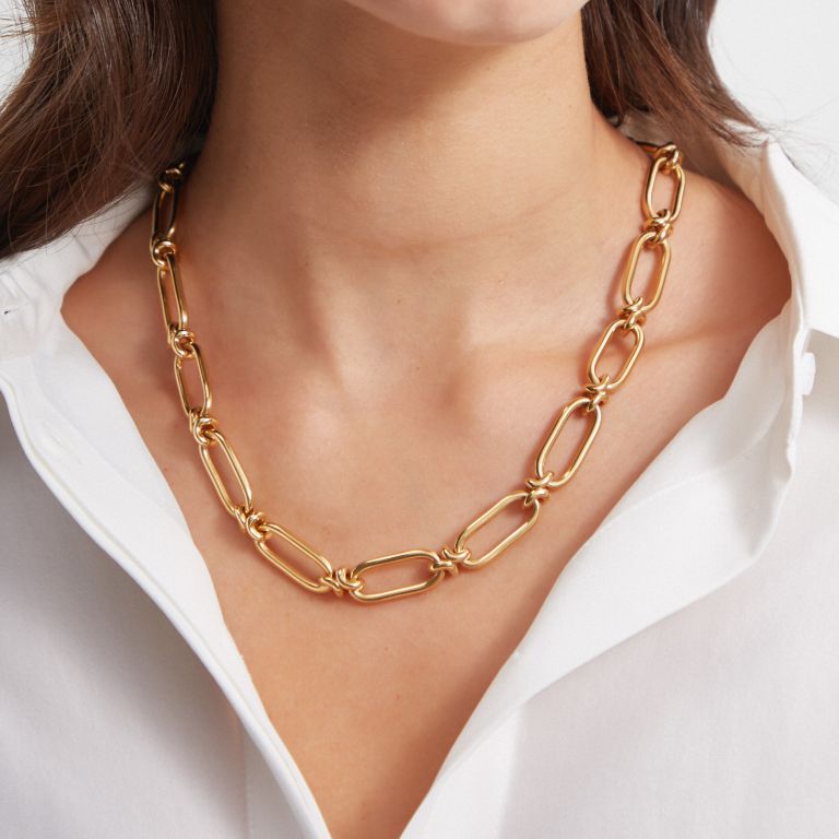 Knuckle Heavy Chain Necklace