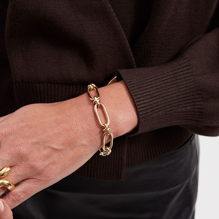 Knuckle Heavy Chain 22cm Bracelet