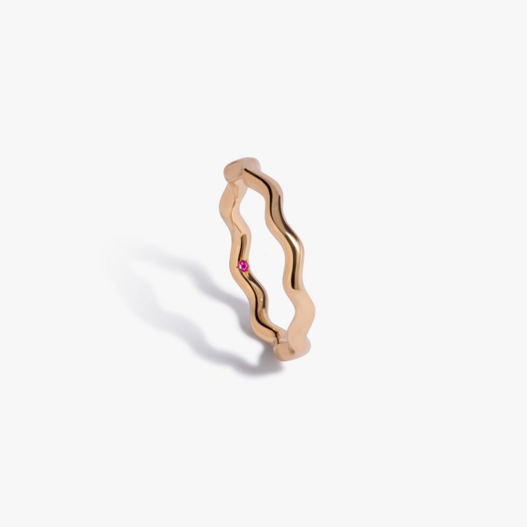 Whoopsie Daisy Gold 2mm Ring main product photo