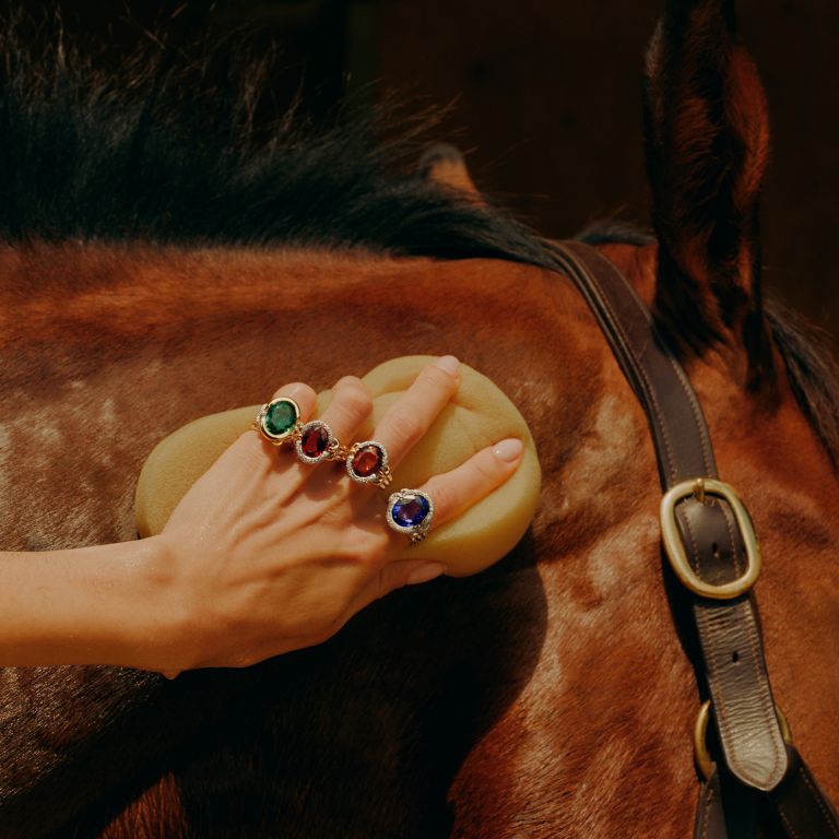 Knuckle Dust Green Tourmaline & Diamond Ring