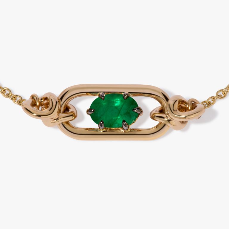 Gem Set Emerald May Bracelet 