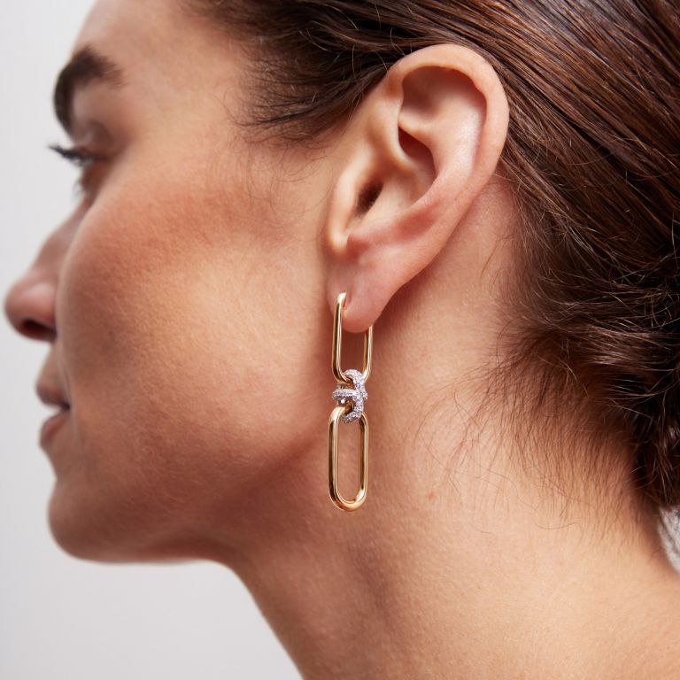 Knuckle Dust Double Hoop Earrings