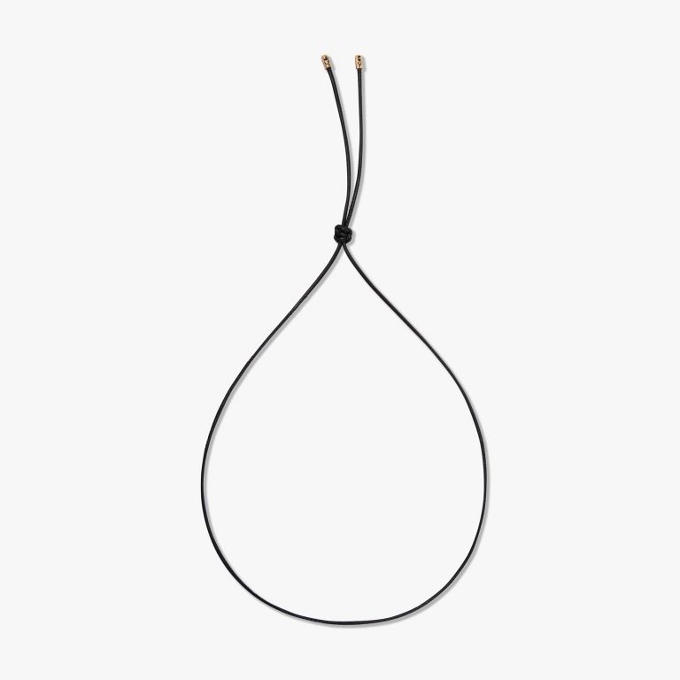 Sweetie Olive Quartz Pendant & Soft Leather Necklace