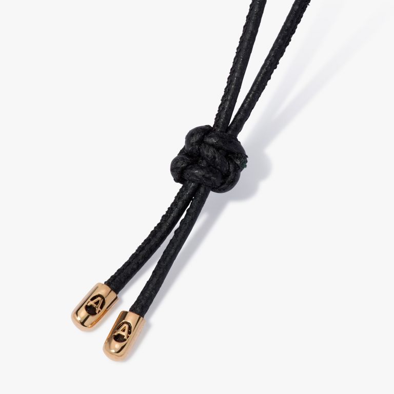 Sweetie Olive Quartz Pendant & Soft Leather Necklace