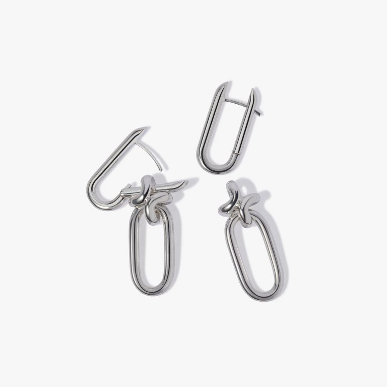 Knuckle Extra Double Hoop Earrings Knuckle Extra Double Hoop Earrings