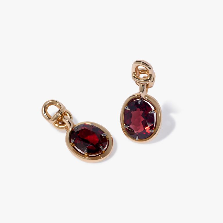 Garnet Earring Drops