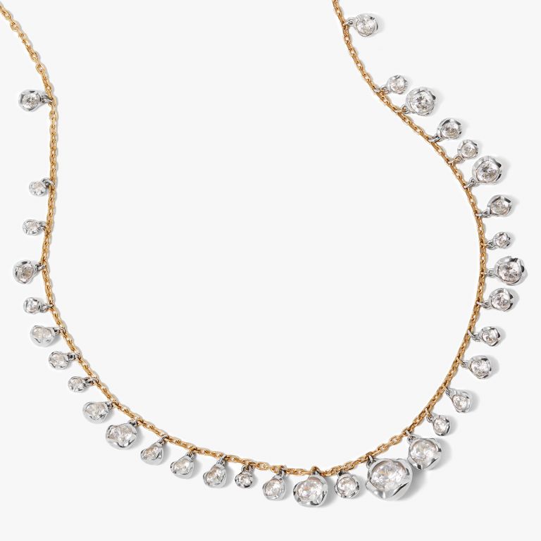 18k Solid Gold Whoopsie Daisy Diamond 4.52k Necklace - Annoushka US